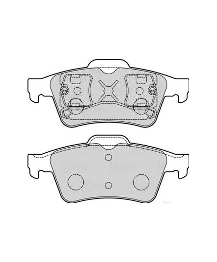 Valeo Колодки дисковые задние