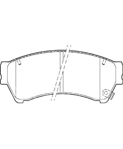 Valeo Колодки дисковые передние