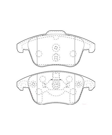 Valeo Колодки дисковые передние