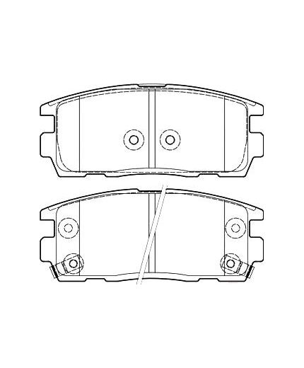 Valeo Колодки дисковые задние