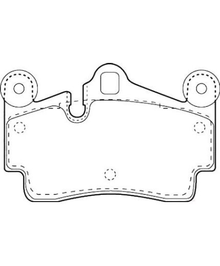 Valeo Колодки дисковые задние