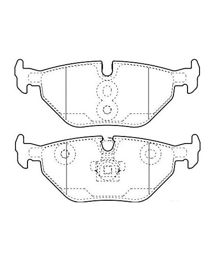 Valeo Колодки дисковые задние