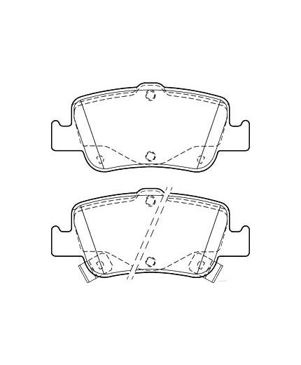 Valeo Колодки дисковые задние