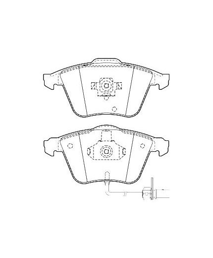 Valeo Колодки дисковые передние