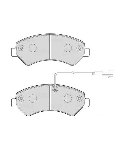 Valeo Колодки дисковые