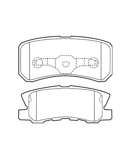Valeo Колодки дисковые задние