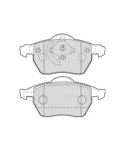 Valeo Колодки дисковые передние