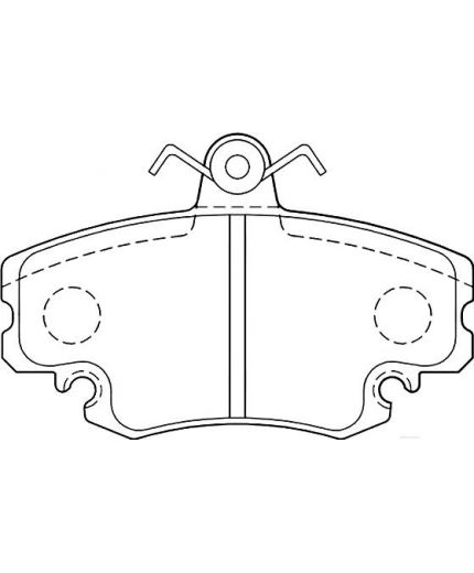 Valeo Колодки дисковые передние