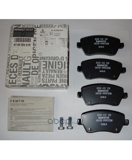 RENAULT Колодки дисковые