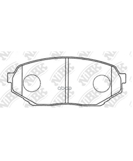 NiBK Колодки дисковые