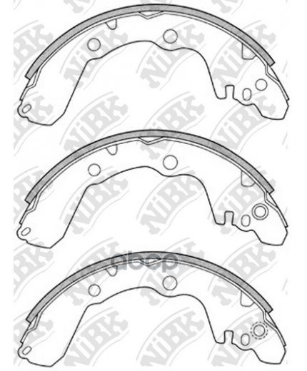 NiBK Колодки дисковые
