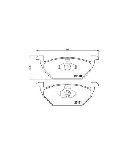 BREMBO Колодки дисковые передние