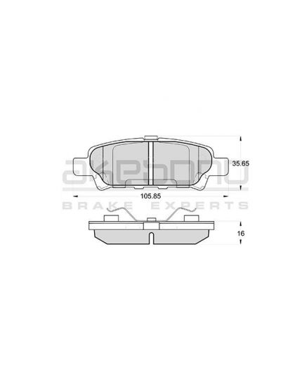Akebono Колодки дисковые