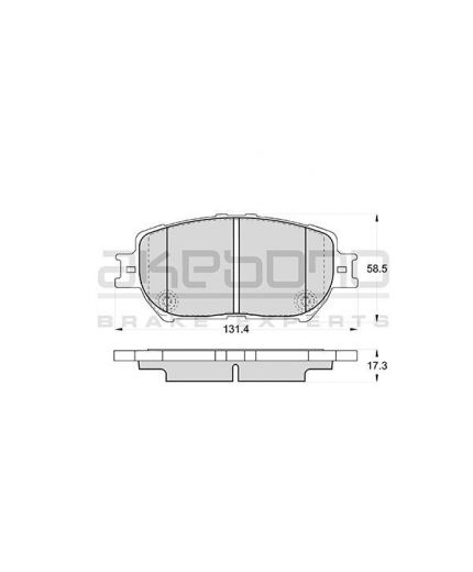 Akebono Колодки дисковые