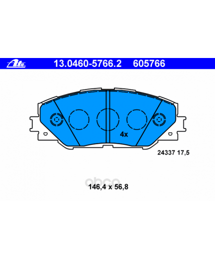 ATE Колодки дисковые передние