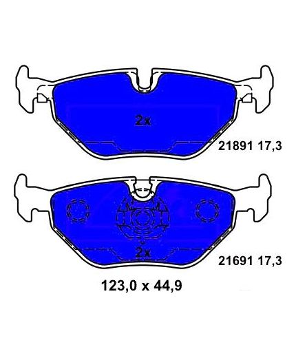 ATE Колодки дисковые задние