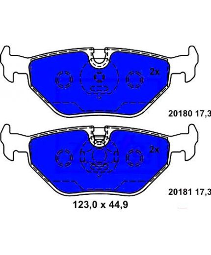 ATE Колодки дисковые задние