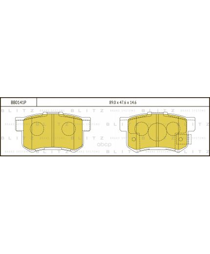 BLITZ Колодки дисковые