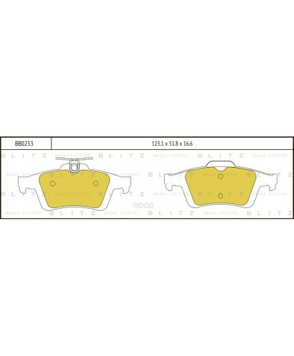 BLITZ Колодки дисковые