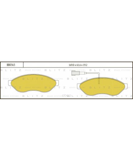 BLITZ Колодки дисковые