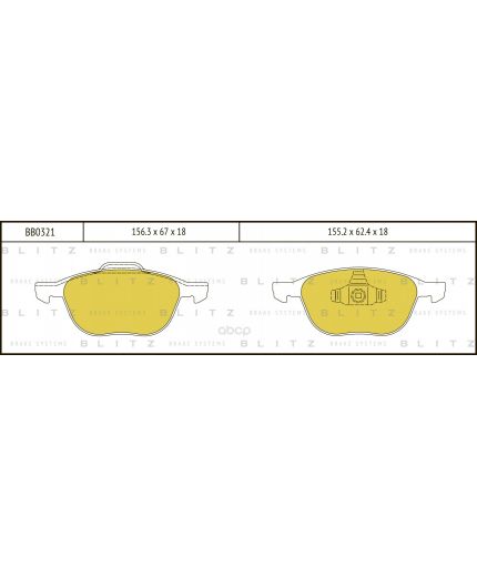 BLITZ Колодки дисковые