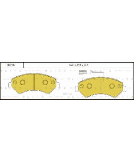 BLITZ Колодки дисковые