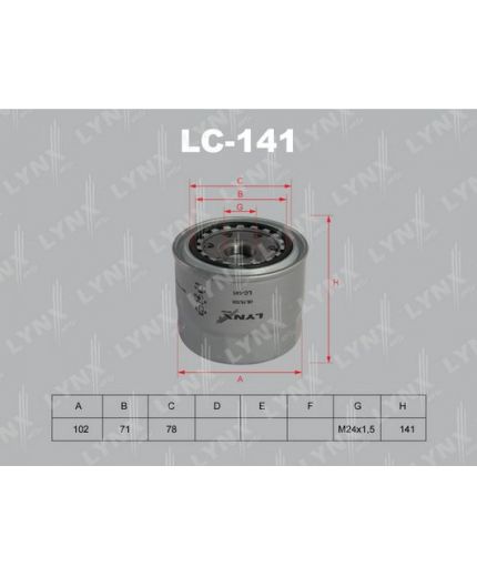 Lynxauto Фильтр масляный