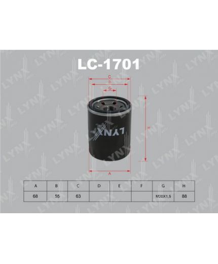 Lynxauto Фильтр масляный