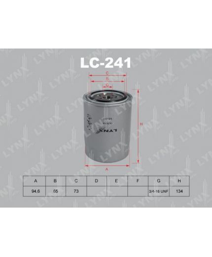 Lynxauto Фильтр масляный