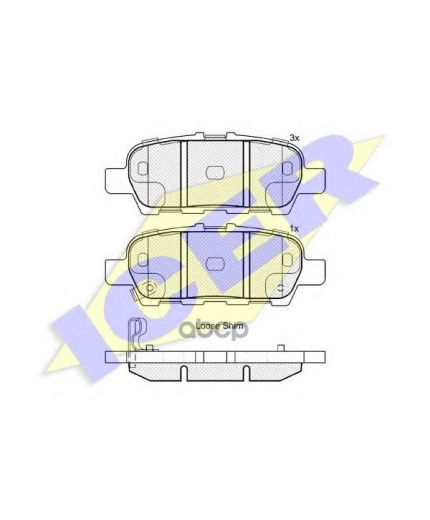 ICER Колодки дисковые