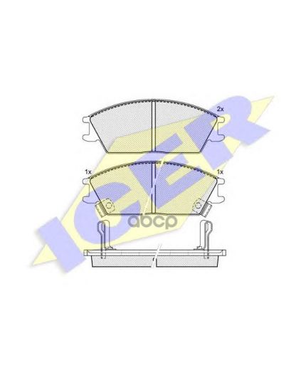 ICER Колодки дисковые