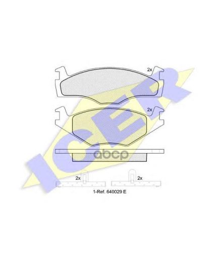 ICER Колодки дисковые