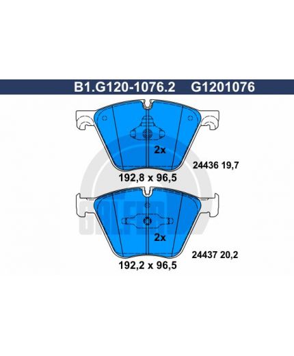 GALFER Колодки дисковые 4 шт