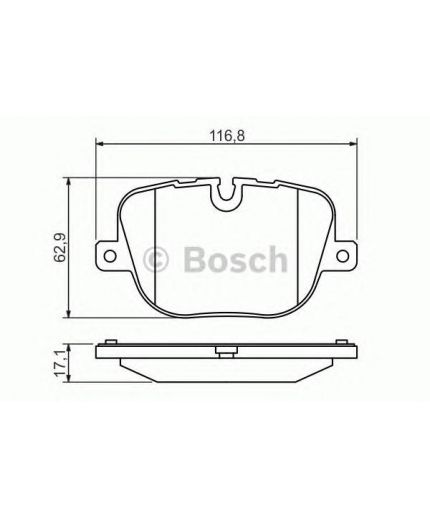 BOSCH Колодки дисковые задние