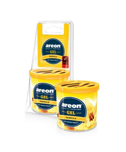 AREON Ароматизатор воздуха Gel Can Blister Vanilla