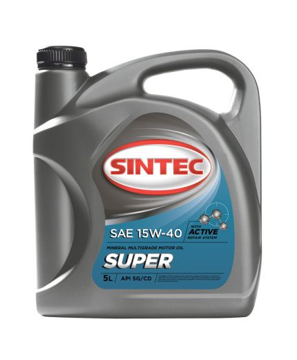 Моторное масло SINTEC Супер SAE 15W-40, API SG/CD 5л