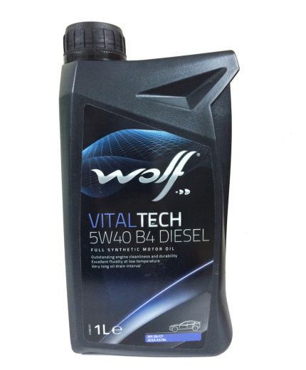 Моторное масло WOLF VitalTech 5W-40 B4 DIESEL 1 л