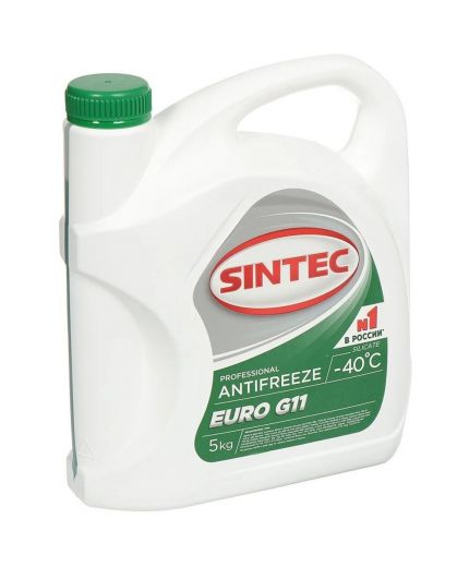 Антифриз SINTEC Sintec Euro зеленый G11 -40 5кг