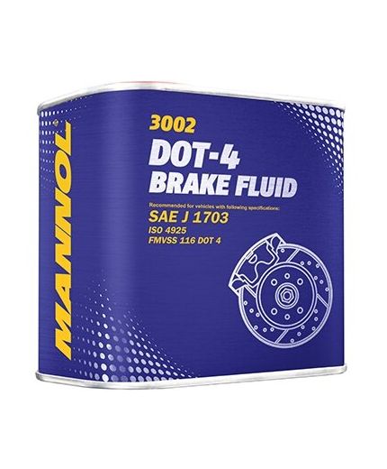 MANNOL Тормозная жидкость DOT 4 0,5л