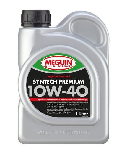 Моторное масло MEGUIN Megol Synt Premium 10W-40 1л