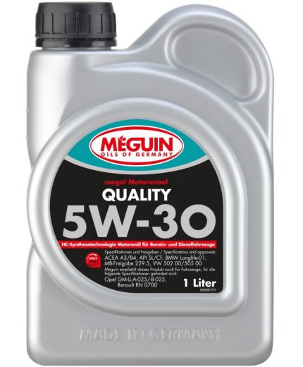 Моторное масло MEGUIN Megol Quality 5W-30 1л