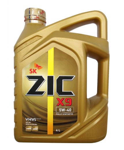 Моторное масло ZIC X9 SYNTHETIC API SP A3/B4 5W-40 4л
