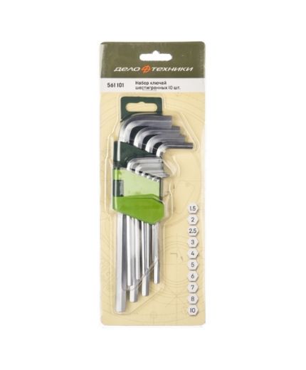 Дело техники Набор ключей шестигранных 10 шт.
