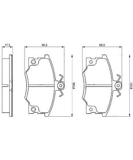 BOSCH Колодки дисковые