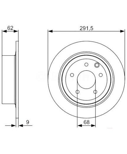 BOSCH Тормозной диск