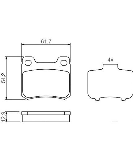 BOSCH Колодки дисковые