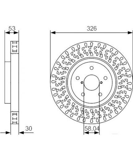 BOSCH Тормозной диск
