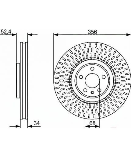BOSCH Тормозной диск