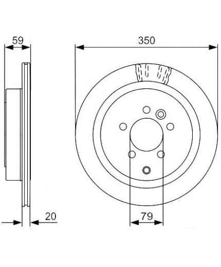 BOSCH Тормозной диск