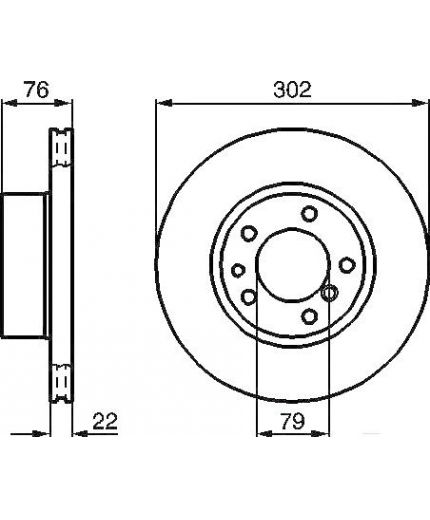 BOSCH Тормозной диск